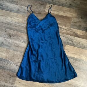Victoria's Secret Vibrant Blue Silk slip